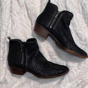 Leather Lucky Brand perforated booties